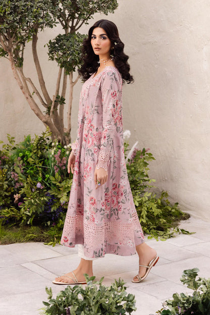 Pastel Paradise Printed Dhanak 3-Piece Suit