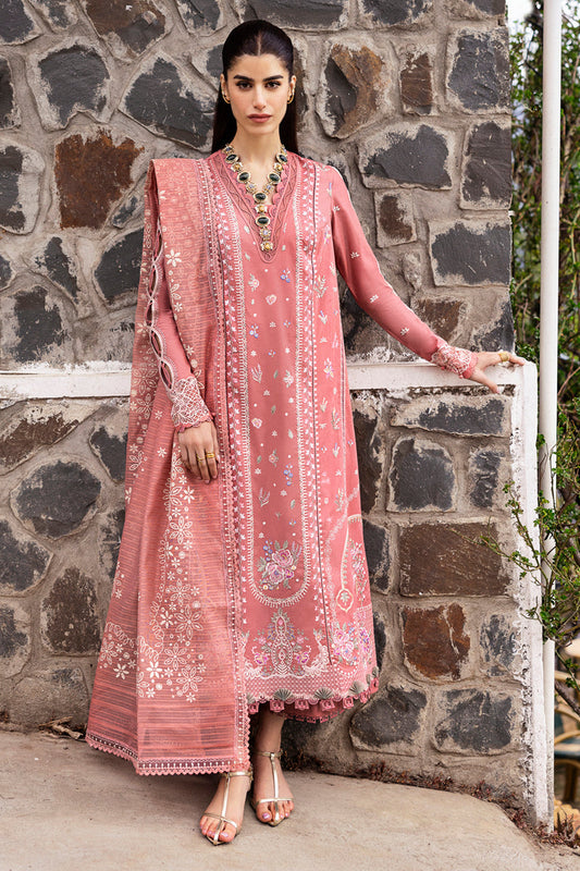 Mirage Pink Couture Embroided Lawn 3-Piece Outfit - Chic. Classy. Confident.