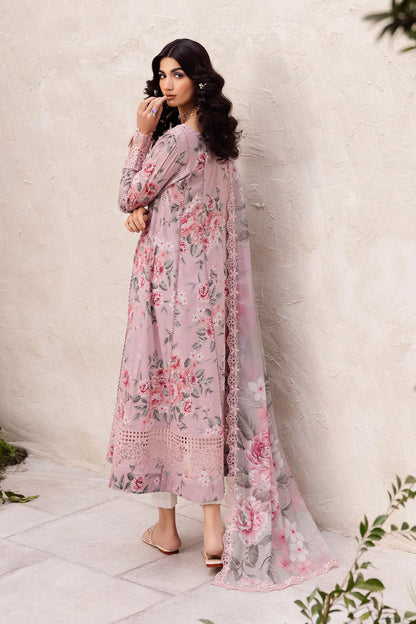 Pastel Paradise Printed Dhanak 3-Piece Suit