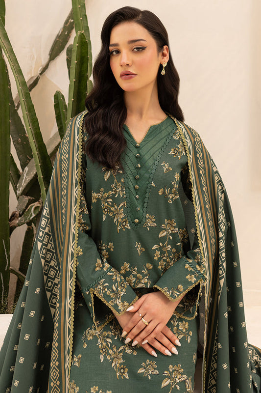 Elegant Abelio Printed Dhanak 3-piece - Luxury Suit