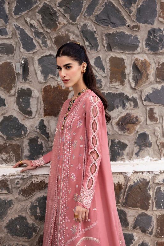 Mirage Pink Couture Embroided Lawn 3-Piece Outfit - Chic. Classy. Confident.